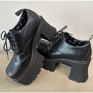 La Moda Lace Up Platform Heels, Shoes, Dress Up Cosplay Size 9